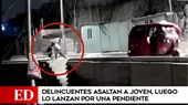 San Juan de Lurigancho: delincuentes asaltan a joven y lo lanzan de una pendiente - Noticias de san-bartolo