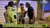 Joven infringe toque de queda, es intervenido y su papá lo recrimina: "¡Cállate la boca!" - Noticias de Miraflores