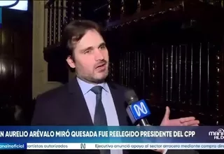 Juan Aurelio Arévalo Miro Quesada fue reelegido presidente del Consejo de la Prensa Peruana