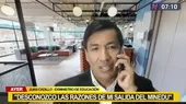 Juan Cadillo: Sindicatos reclamaban el nombramiento automático de los profesores - Noticias de juan-flores
