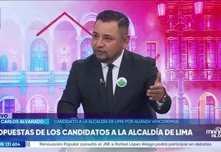 Juan Carlos Alvarado plantea un sistema metropolitano de seguridad con drones e inteligencia artificial