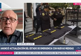 Juan Carlos Liendo: “Un estado de emergencia sin plan hace una decisión política gaseosa”