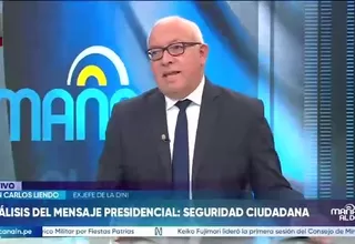 Juan Carlos Liendo plantea convocar al Consejo de Seguridad Nacional para enfrentar el crimen organizado