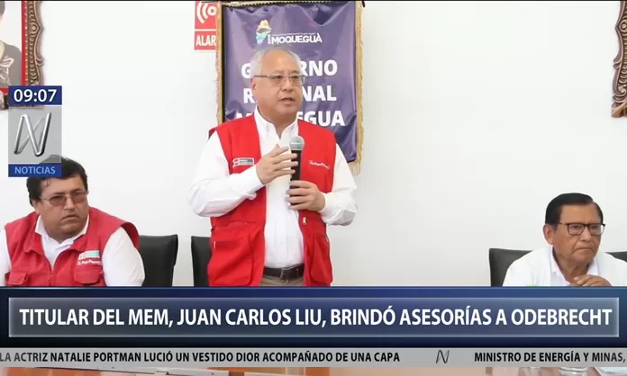 Juan Carlos Liu Yonsen Actual Ministro De Energia Y Minas Asesoro A Odebrecht Canal N