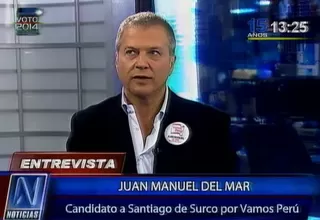 Juan Manuel del Mar: propongo ampliar la avenida Benavides