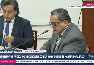 Juan Santiváñez niega audios y acusa manipulación de pruebas
