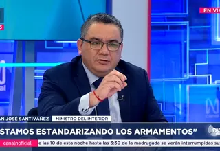 Juan Santiváñez sobre irregularidades en comisarías: “No hay chalecos antibalas y el armamento es obsoleto”