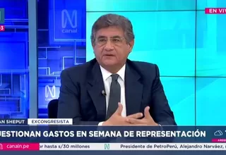 Juan Sheput critica viáticos para comisionados del Congreso