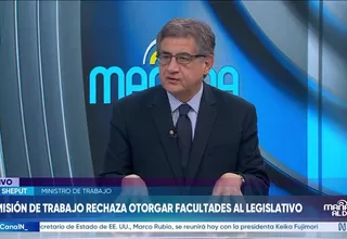 Juan Sheput: RMV aumentará a S/1.300 en dos tramos, uno este semestre y otro en 2027