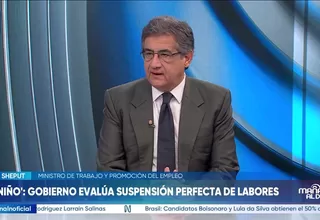Juan Sheput: Suspensión perfecta por El Niño será excepcional y estará sujeta a supervisión del Ministerio de Trabajo