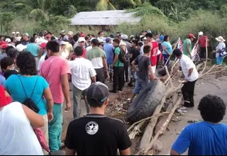 Juanjuí en su quinto día de paro: se frustró visita de comisión del Gobierno