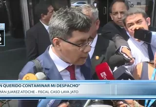 Juárez Atoche: No se evidencian elementos fuertes contra fiscal Taboada