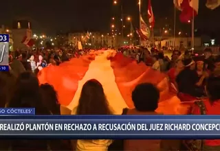 Realizaron marcha para respaldar al juez Richard Concepción Carhuancho