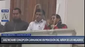 Juez Concepción participó de la procesión del Señor de los Milagros - Noticias de procesion