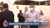 Julio Guzmán: Dimos un ejemplo al mundo de cómo votar en una pandemia - Noticias de chapo-guzman