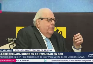 Julio Velarde afirma que inflación en Perú será menor que en EE. UU.