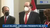 Julio Velarde juró como titular del Banco Central de Reserva - Noticias de alberto-velarde