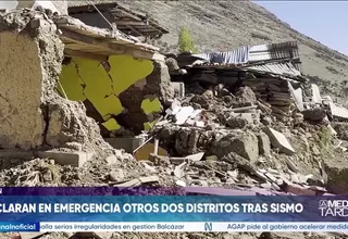 Junín: declaran estado de emergencia otros dos distritos tras sismo