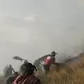 Junín: incendio arrasa más de mil hectáreas de pasto natural