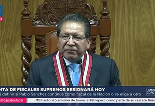 Junta de Fiscales define hoy permanencia de Pablo Sánchez
