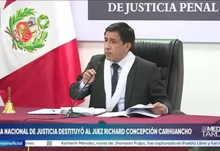 Junta Nacional de Justicia destituyó al juez Richard Concepción Carhuancho