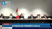 Junta Nacional de Justicia: "Rechazamos el golpe de Estado promovido por Pedro Castillo" - Noticias de oleaje