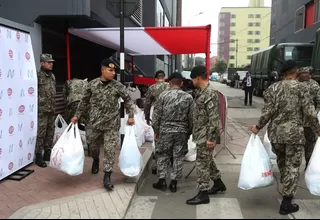 América TV, Canal N y FF.AA. emprendieron campaña en favor de afectados por friajes y heladas