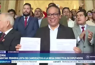 Juntos por el Perú, Obras, Ahora Nación y Buen Gobierno presentan listas para disputar las mesas directivas del Congreso bicameral