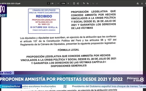 Diputados de Juntos por el Perú y Obras se unen para pedir amnistía