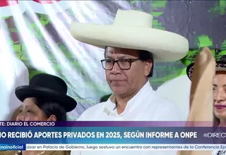 Juntos por el Perú señaló que no recibió aportes privados en 2025