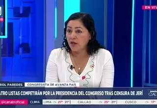 Karol Paredes anuncia su voto por María del Carmen Alva para la presidencia
