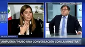 Katherine Ampuero: Hubo una conversación con la ministra de Justicia Delia Muñoz - Noticias de delia-munoz