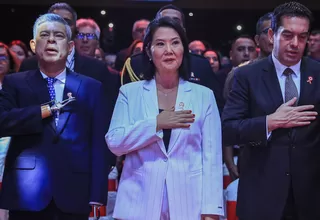 Keiko Fujimori acudió a Acción de Gracias evangélica
