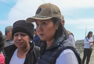 Keiko Fujimori advierte gran riesgo en tramo de Panamericana Sur en Atico, Arequipa