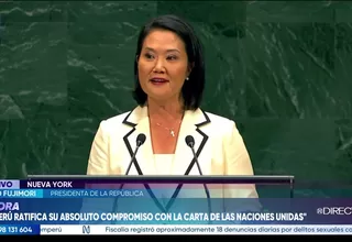 Keiko Fujimori ante la ONU: “Las organizaciones criminales son grupos terroristas y deben ser enfrentados como lo que son”