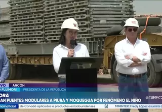 Keiko Fujimori supervisa envío de 25 puentes modulares para enfrentar Fenómeno El Niño