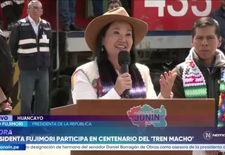 Keiko Fujimori destaca concesión del Tren Macho con inversión de más de US$ 500 millones