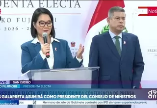 Keiko Fujimori anuncia a Luis Galarreta como presidente del Consejo de Ministros
