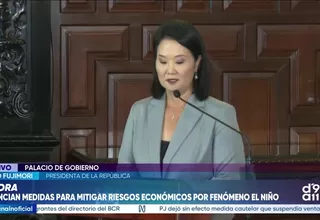 Keiko Fujimori anuncia S/ 18 mil millones a medidas económicas y defiende aumento del déficit fiscal para afrontar los efectos de El Niño