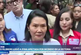 Keiko Fujimori anunció acciones contra la delincuencia tras asumir el cargo