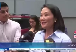 Keiko Fujimori asegura que en un eventual gobierno suyo "será con una convocatoria amplia"