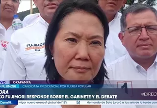 Keiko Fujimori: Balcázar tiene que generar muestras de confianza