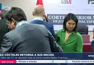 Keiko Fujimori: Caso Cócteles vuelve a la etapa preliminar