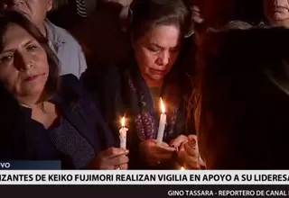 Keiko Fujimori: congresistas de Fuerza Popular realizaron vigilia