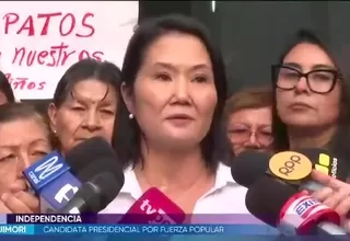 Keiko Fujimori: "Corvetto debe dar un paso al costado"