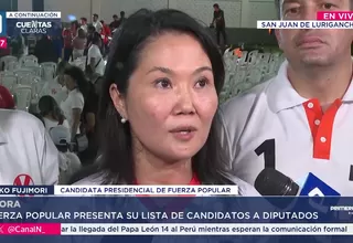 Keiko Fujimori dice que José Jerí debe continuar en presidencia