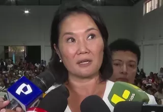 Keiko Fujimori dice que TC decidirá técnicamente sobre Cerrón