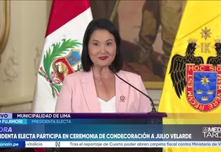 Keiko Fujimori: "Por encima de cualquier diferencia o color político, siempre debe estar el Perú"