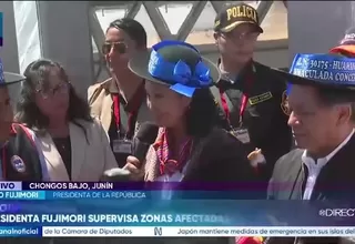 Presidenta Keiko Fujimori anuncia reconstrucción de colegios tras entregar aulas domo en Junín