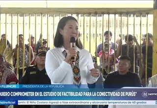 Keiko Fujimori entregó ayuda humanitaria en Purús